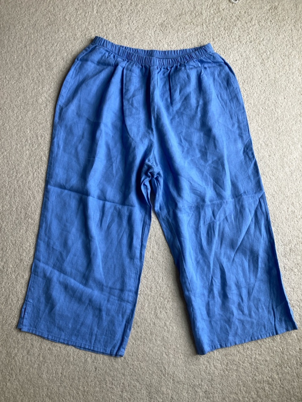 FLAX linen cropped pants